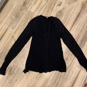 Free people Black long sleeve